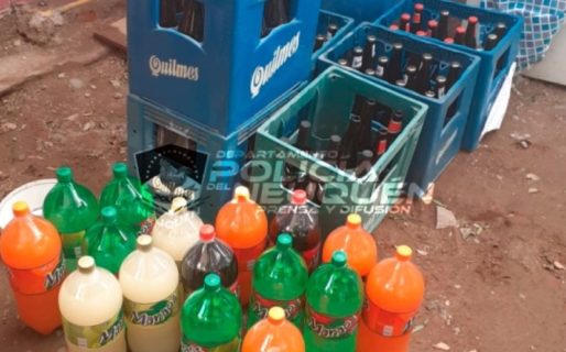 Detuvieron la venta de bebidas alcohólicas en una casa