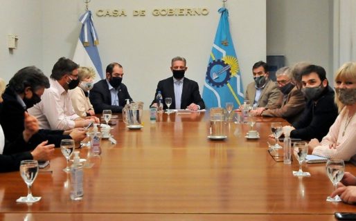 Arcioni recibió a legisladores nacionales por Chubut
