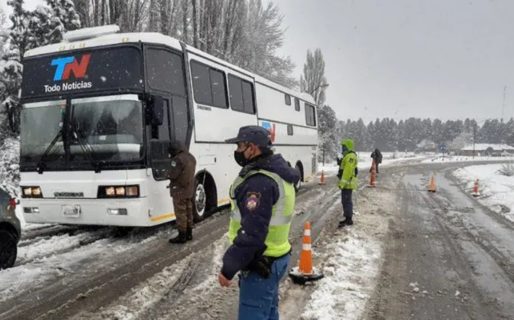 La conflictiva caravana del móvil de TN por la Patagonia