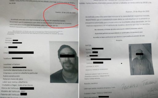 Quisieron pasar de Río Negro a Chubut con dos permisos “truchos”