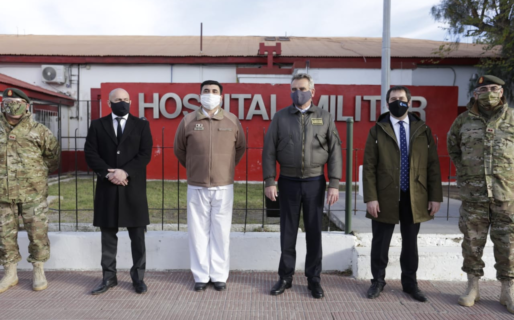 Agustin Rossi supervisó el trabajo de las Fuerzas Armadas