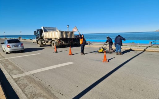 Siguen tapando baches: Hoy en avenida Ducós