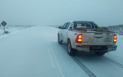 Sigue nevando y piden precaución en las rutas de la provincia