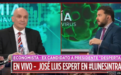 José Luis Espert a Diego Brancatelli: «Me encanta que seas así, bien imbécil»
