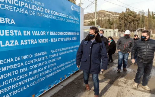 Luque recorrió los avances de las obras de recuperación histórica, cultural y turística de Astra