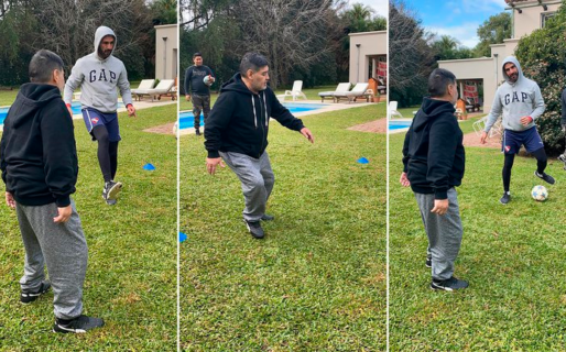 La nueva rutina física de Maradona que lo llevó a bajar cinco kilos