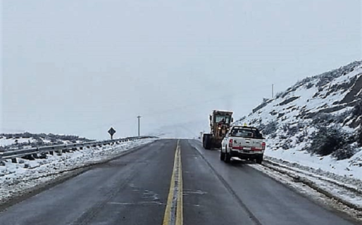 Vialidad Nacional: Estado de ruta N°26, calzada resbaladiza, con hielo en sectores