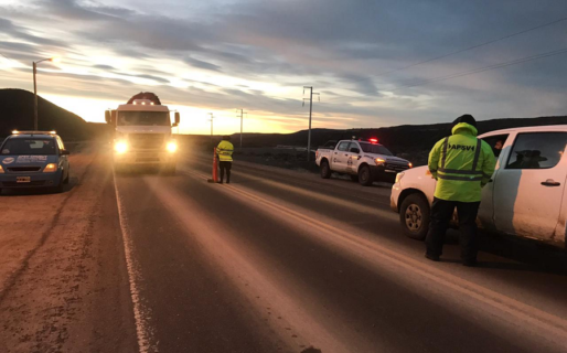 Seguridad Vial realiza tareas de prevención en el Acceso Oeste de Comodoro
