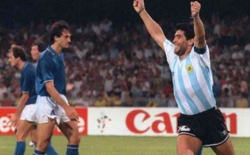 Maradona recordó con un video la semi del mundial de Italia 90
