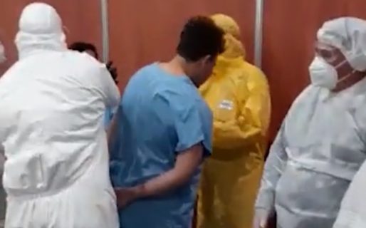 Un robo de celulares terminó en una batalla campal entre contagiados de COVID-19 en un centro de ailamiento