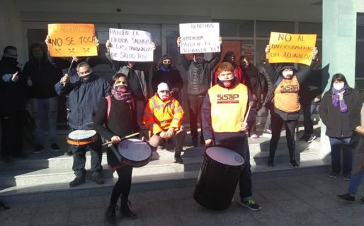 Trabajadores del SiSaP adhirieron a la jornada de lucha nacional