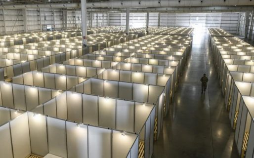 El «hospital de campaña» más grande del país alojaría hasta a 2.400 pacientes y puede duplicar su capacidad