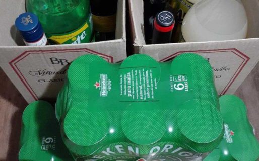 La policía detuvo a un “trío” de jóvenes que hacían «delivery» de bebidas en las 1311