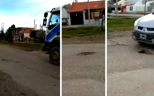 Vecinos de zona norte piden precaución por la gran cantidad de baches en las rutas
