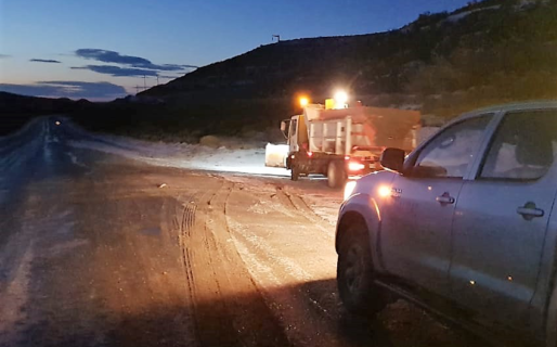 Piden extrema precaución para circular entre Comodoro y Sarmiento