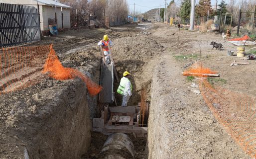 Pluvial, cloacas y pavimento para la calle Gaucho Rivero del barrio Gesta de Malvinas