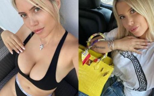 Wanda Nara, más impactante que nunca en su piscina, con una microbikini fucsia cola less
