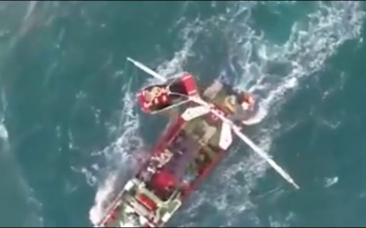 Prefectura aeroevacuó a tripulante de un pesquero con síntomas de ACV