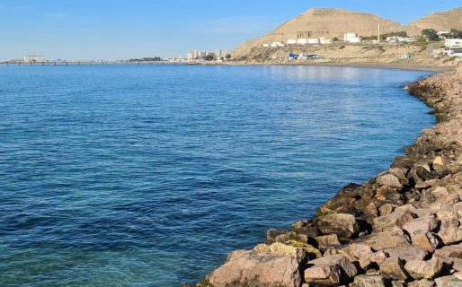 Otro domingo a pleno sol y sin viento en Comodoro