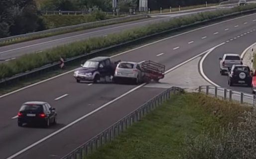Locura total: se metió a contramano por la autopista y provocó un desastre