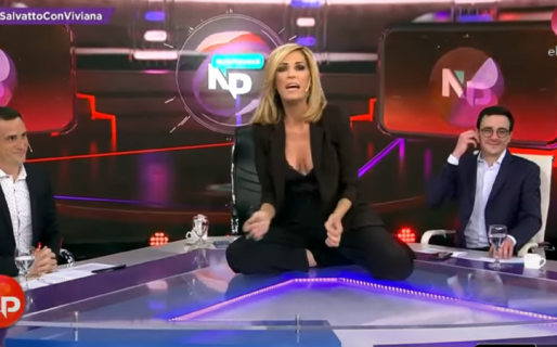 Viviana Canosa cantó arriba de la mesa y descargó su furia contra Martín Guzmán