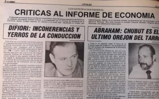 Chubut decidida a gestionar una reparación por la coparticipación cedida hace 34 años