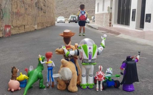 La foto de un nene de 3 años que volvió a clases y se hizo viral