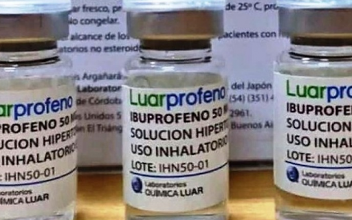 Chubut aprobó el uso del ibuprofeno inhalado