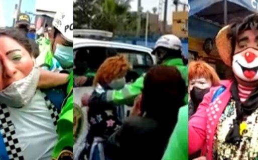 Por violar las restricciones, detuvieron a cinco payasos en el velatorio de un colega