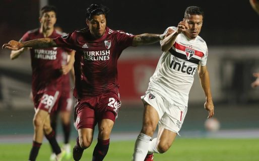 River empató en Brasil y sigue segundo en el Grupo D