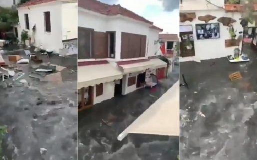Impactantes videos del tsunami en Turquía, tras el terremoto en el Mar Egeo