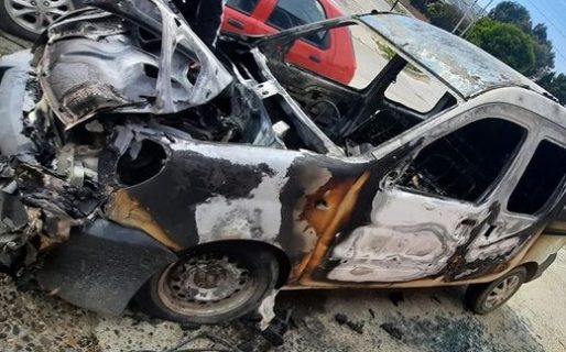 Repudiable: Le incendiaron la camioneta con la que trabajaba y se mantenía