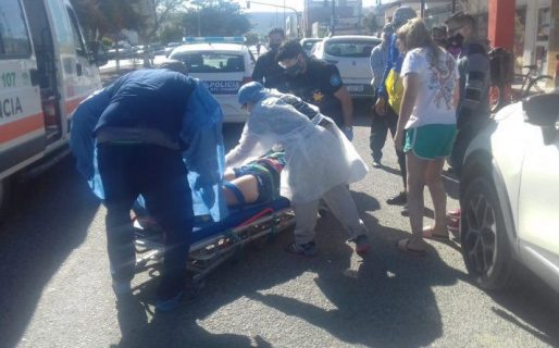 Un ciclista fue atropellado en la avenida Polonia