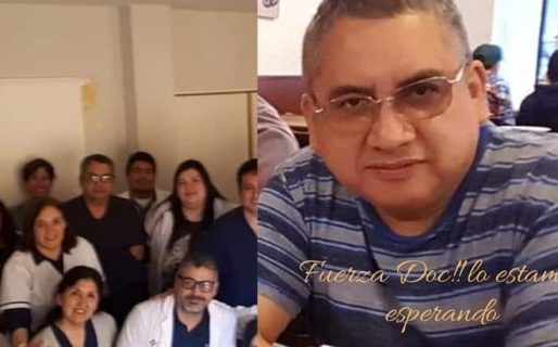 Emotivo mensaje de los compañeros del terapista comodorense que lucha contra el Covid-19