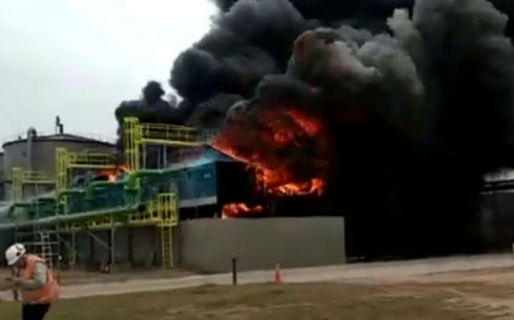 Incendio en la fábrica de bioetanol más grande de la Argentina