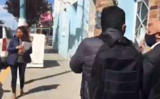 Incidentes entre trabajadores estatales y Massoni: “Massoni sos un cagón”