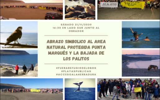 Abrazo simbólico al Área Natural Protegida Punta Marqués y a La Bajada de los Palitos