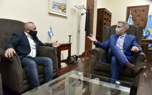 Arcioni recibió al Intendente de Puerto Madryn, Gustavo Sastre