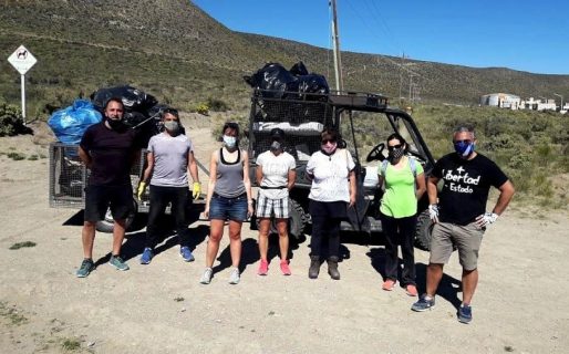 Jornada de limpieza en la ladera del cerro Punta Marqués