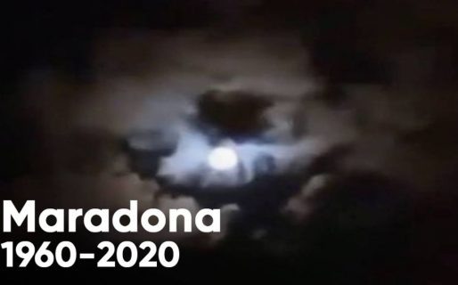 La impactante imagen de Maradona que apareció en el cielo