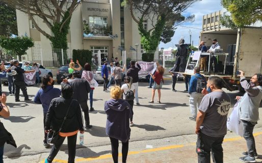 Trabajadores de eventos reclamaron al Municipio para volver a trabajar