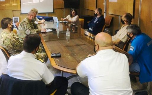 Chubut planifica la Campaña de Vacunación contra el COVID-19 junto a fuerzas de seguridad nacional