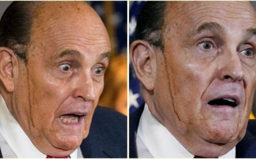 El abogado de Trump transpiro tanto que se le destiñó el pelo en vivo