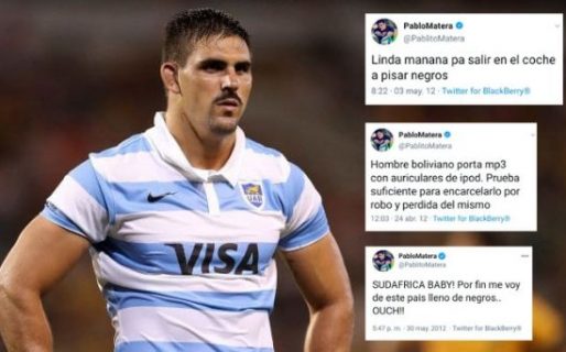 Le sacaron la capitanía de Los Pumas y suspendieron a Matera por sus tweets discriminatorios y xenófobos