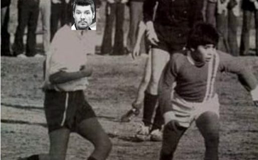 Acusan a Tinelli de «robar una foto» jugando con Maradona (y estallaron los memes)