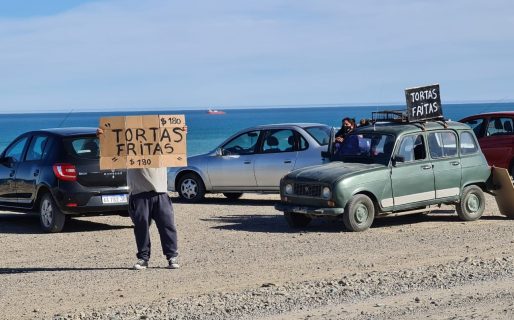 Los vendedores ambulantes también aprovecharon las playas llenas