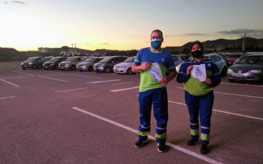 Urbana presentó en el autocine de Comodoro: “Tus residuos a la bolsa”