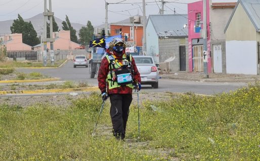 En Comodoro las ráfagas ya alcanzaron los 90 km/h