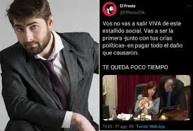 Sobreseyeron a “El Presto”, el tuitero denunciado por amenazar de muerte a Cristina Kirchner en las redes