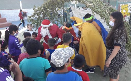 Familiares de Luisa Cedrón realizaron un pesebre en el B° San Cayetano